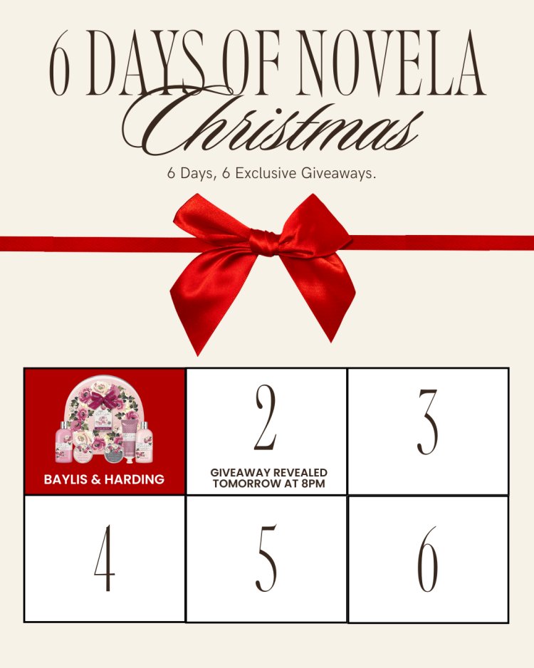 Novela daily giveaway from 19 to 24 Dec beauty skin care products to be win