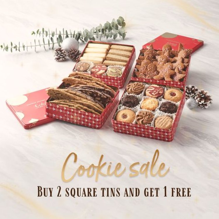 Cedele Christmas cozy tea time buy 2 tins free 1 tins handmade cookies