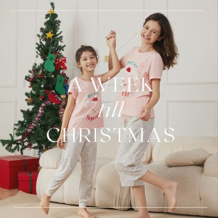 Young Hearts family pyjamas sale enjoy 50% off for selected items this Christmas till 24 Dec