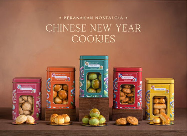 Baker's Brew Stodio early bird discount 10% for Peranakan nostalgia Chinese New Year cookies and distinct packaging