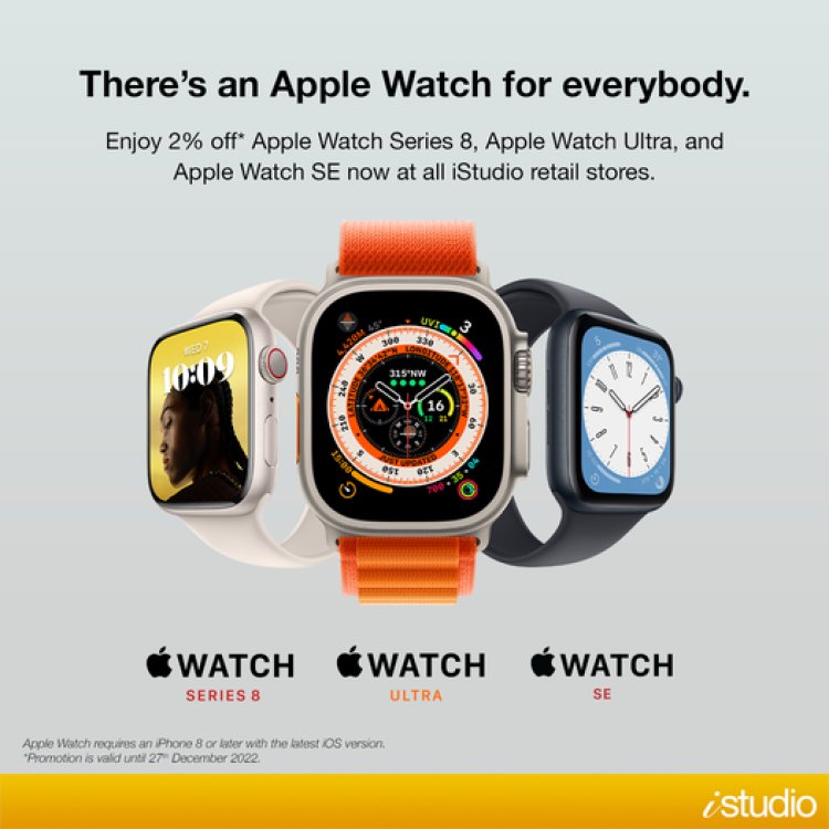 iStudio Apple Watch promotion enjoy 2% off till 27 Dec