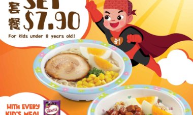 So Ramen Kid meals set $7.90 for Ramen or don Tori Karaage with fries and Ribena
