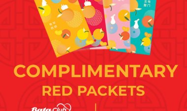 Bata free 8 pcs red packets with min spend $68 for member or $88 for public