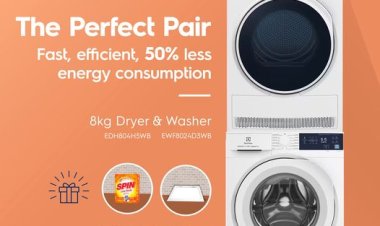 Parisilk Electrolux Washer Dryer sale free low suds powder detergent and stacking kit worth $65