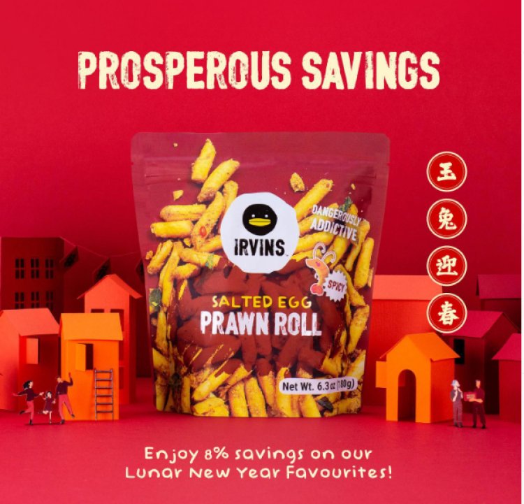 Irvins enjoy 8% off for Lunar New Year Favourites