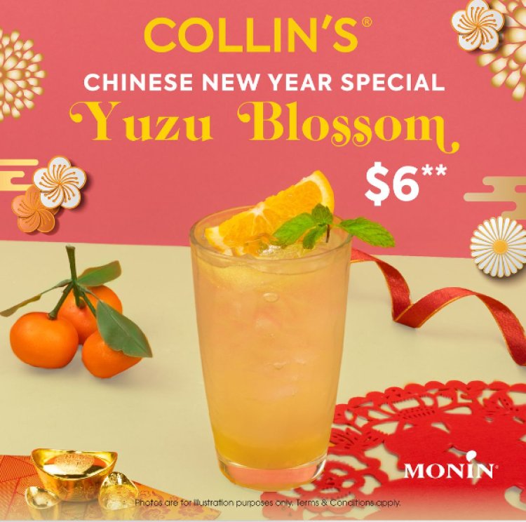 Collin's Chinese New Year refreshing fizzy mix yuzu flavour @ $6 till 5 Feb 2023