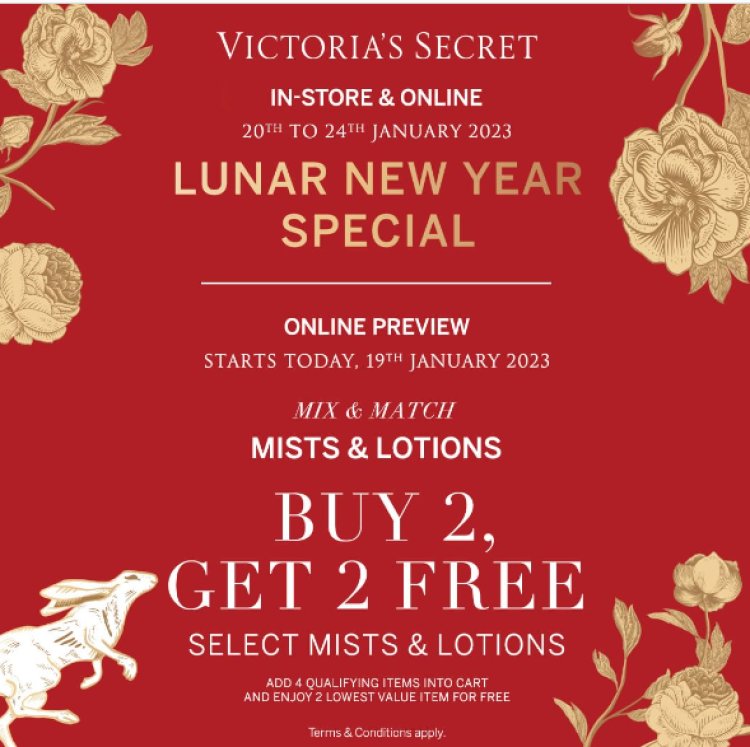 Victoria's Secret Buy 2 free 2 selected mists & lotions in store and online till 24 Jan