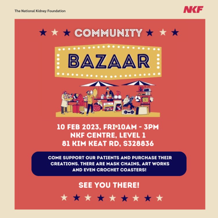 NKF Community Bazaar handiworks on 10 Feb mark your calender now