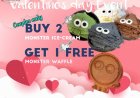 Roji Monster Valentine event buy 2 ice cream free 1 waffle for couple only