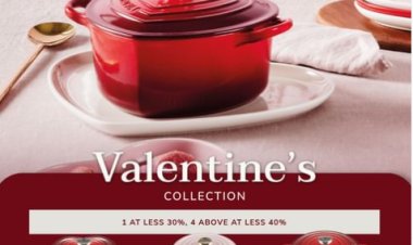 Le Creuset Valentine deals grab kitchen ware now 1 at 30% off, 4 above at 40% off