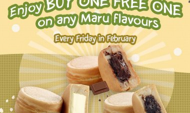 Jollibean buy 1 free 1 on any Maru flavours every Friday in February