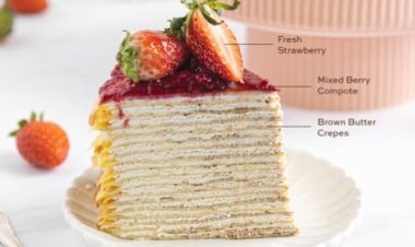 Bakers Brew Studio baking Mixed berry crepe cake class 15% off on class from 14 to 19 Feb