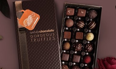 Awfully Chocolate Gorgeous Truffle Collection new 70% Dark Chocolate with 8 new artisanal flavors