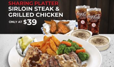 Andes Sharing platter @ $39 Sirloin steak & grilled chicken till Feb 2023