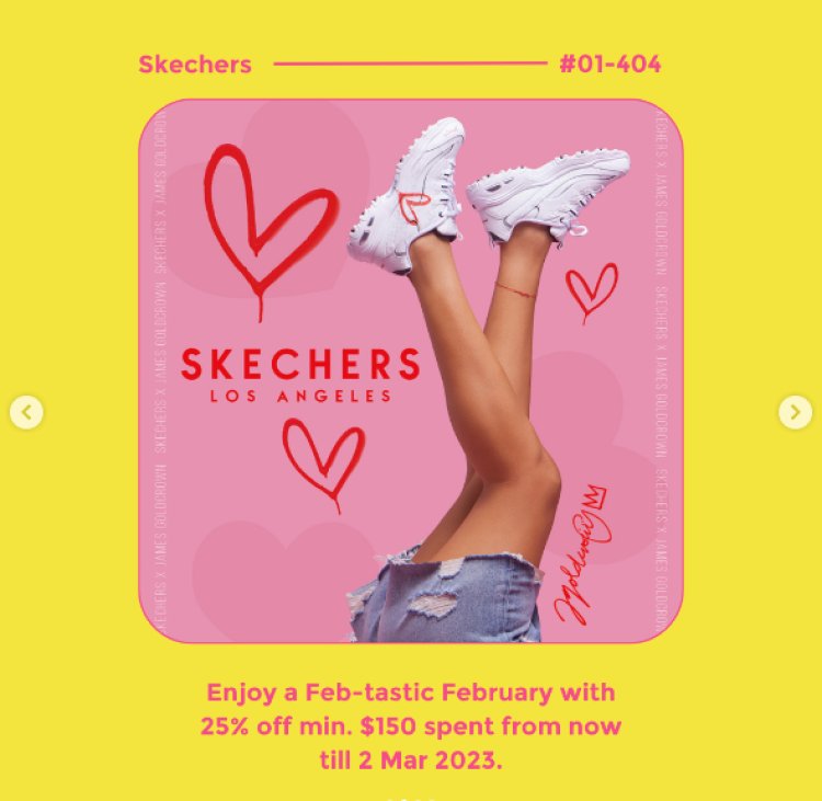 Skechers 25% off min spend $150 till 2 Mar