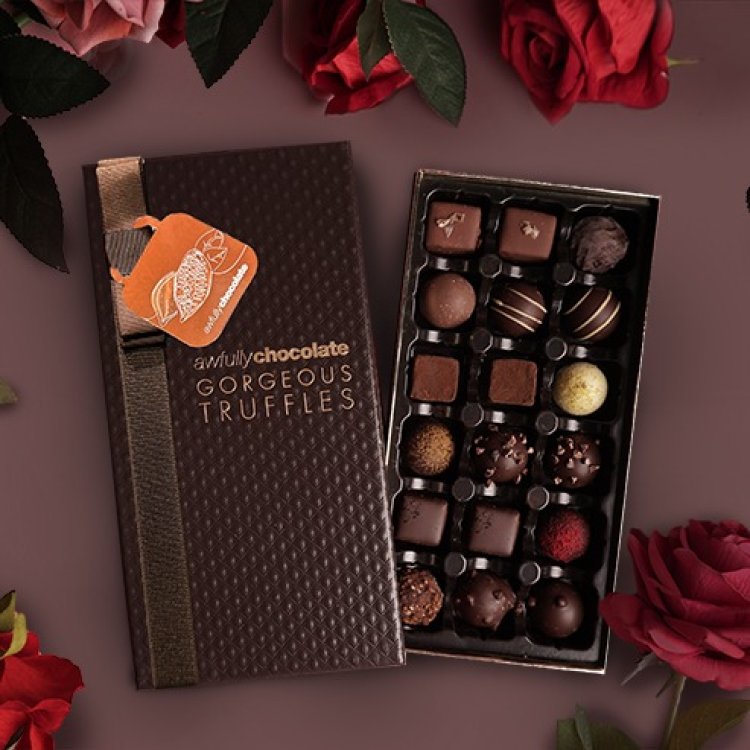 Awfully Chocolate Gorgeous Truffle Collection new 70% Dark Chocolate with 8 new artisanal flavors