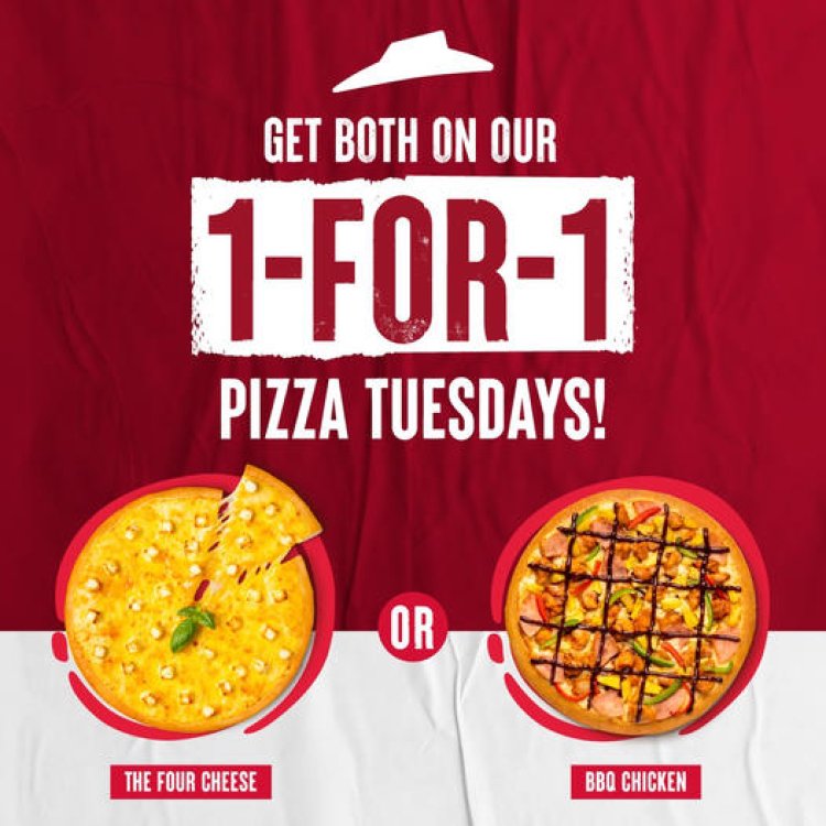 Pizza Hut Tuesday buy 1 free 1 every Tuesday