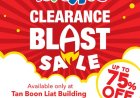Toysrus clearance up to 75% off till 30 April