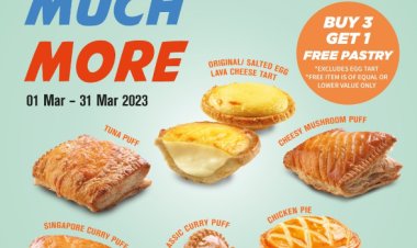 Prima Deli Buy 3 free 1 pastry puff cheese tart pie till 31 March