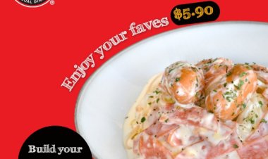 Pasta Mania student meal faves @ $5.90 or build your pasta from $4.90