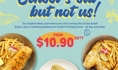 Fish & Co student menu from @ $10.90 nett