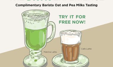 Redman DRYK's pea milk and Barista oat milk for tasting event for free