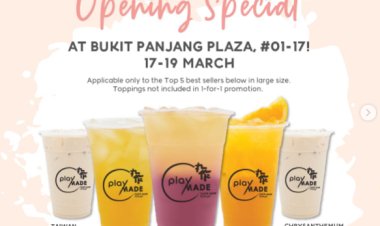 Playmade 1 for 1 opening special at Bukit Panjang Plaza 17 to 19 March