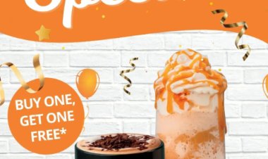 Gloria Jeans Coffee buy 1 free 1 at Republic Plaza grand opening till 22 March