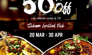 Wok Master Szechuan Grilled Fish 50% off with min spend $50 till 30 April