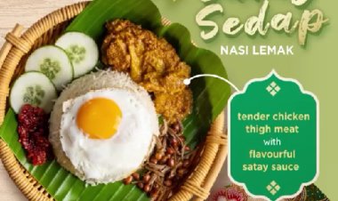 Crave Satay Sedap Nasi Lemak available at all stores now