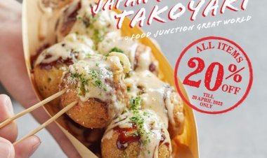Gindaco @ Food Junction Great World 20% off entire menu till 30 April