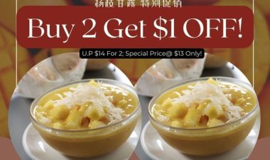 Mei Heong Yuen Dessert buy 2 get $1 off Mango Pomelo Sago till 30 April
