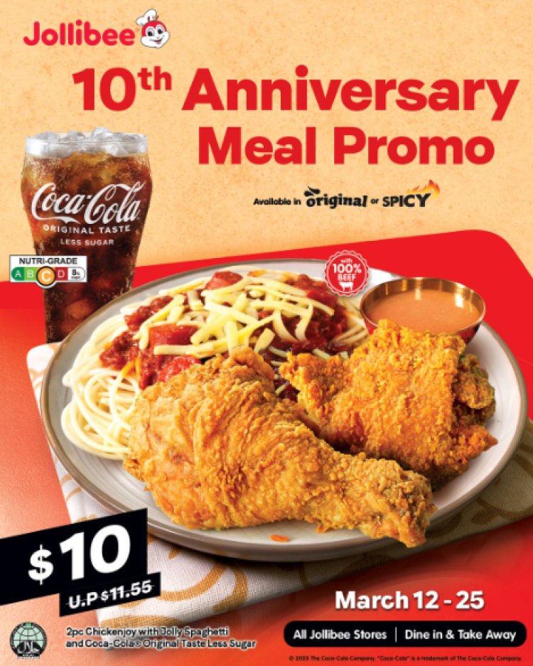 Joiilbee @ $10 meal 10th anniversary meal promo till 25 March