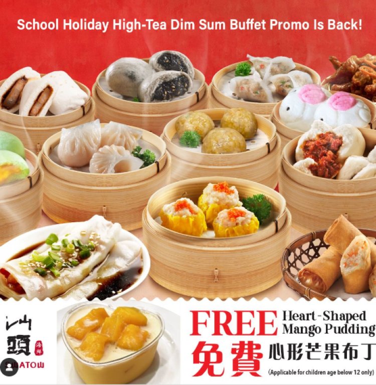 SwaTow Restaurant free kid dining every 2 paying adult high tea buffet school holiday promotion