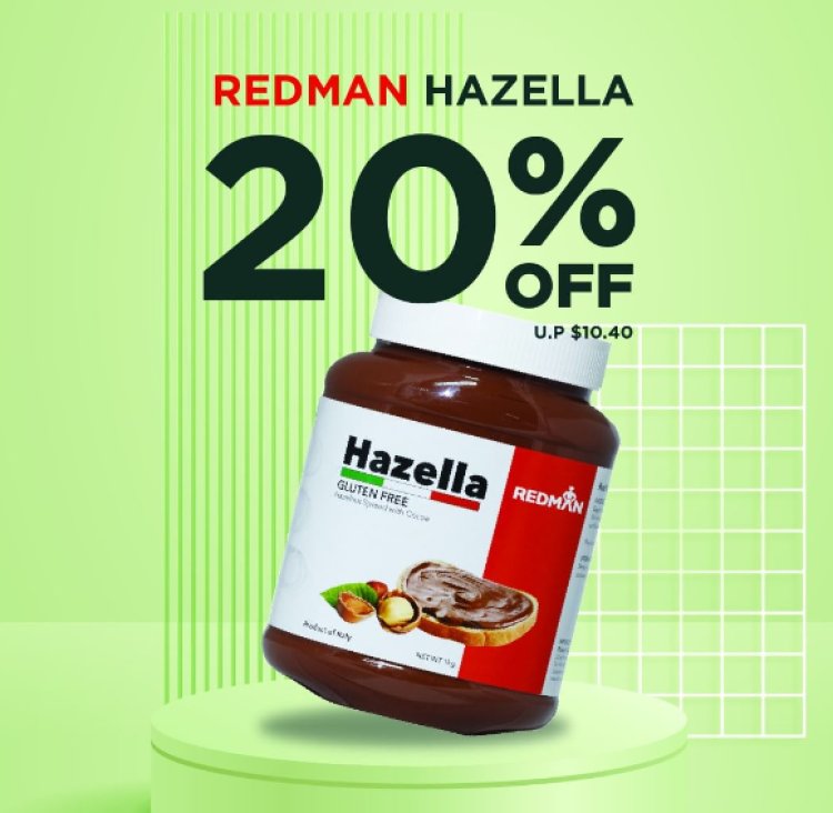 Phoon Huat Redman Hazella hazelnut spread @ 20% off promotion