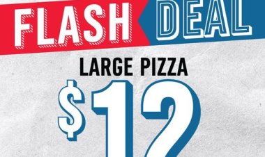 Domino Pizza @ $12 for a large pizza till 21 April