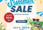 Snacky & Crips enjoy 10% off salted egg seaweed product till 31 July
