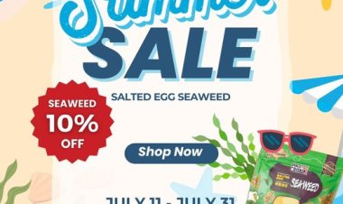 Snacky & Crips enjoy 10% off salted egg seaweed product till 31 July